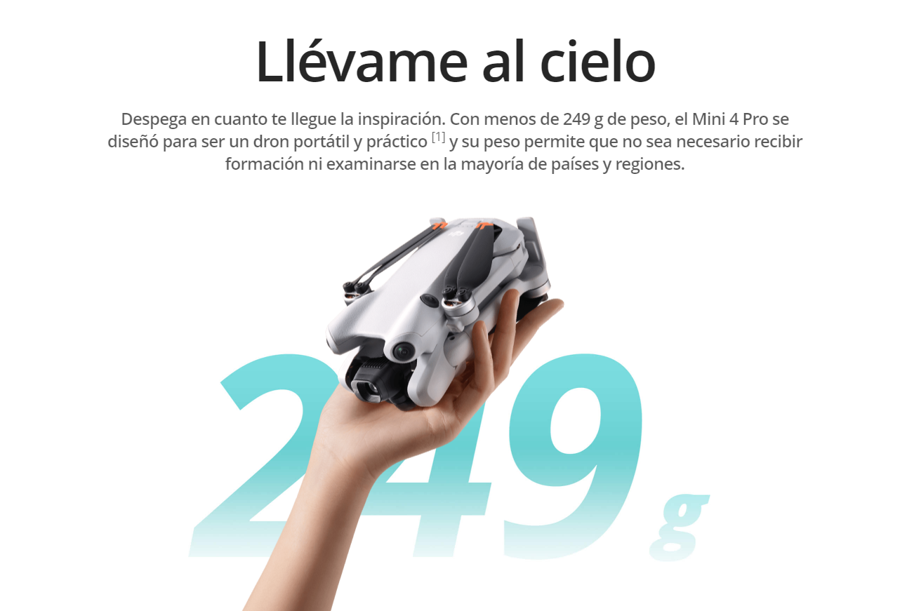 DJI MINI 4 PRO - Grabación vertical en 4k/60 fps HDR